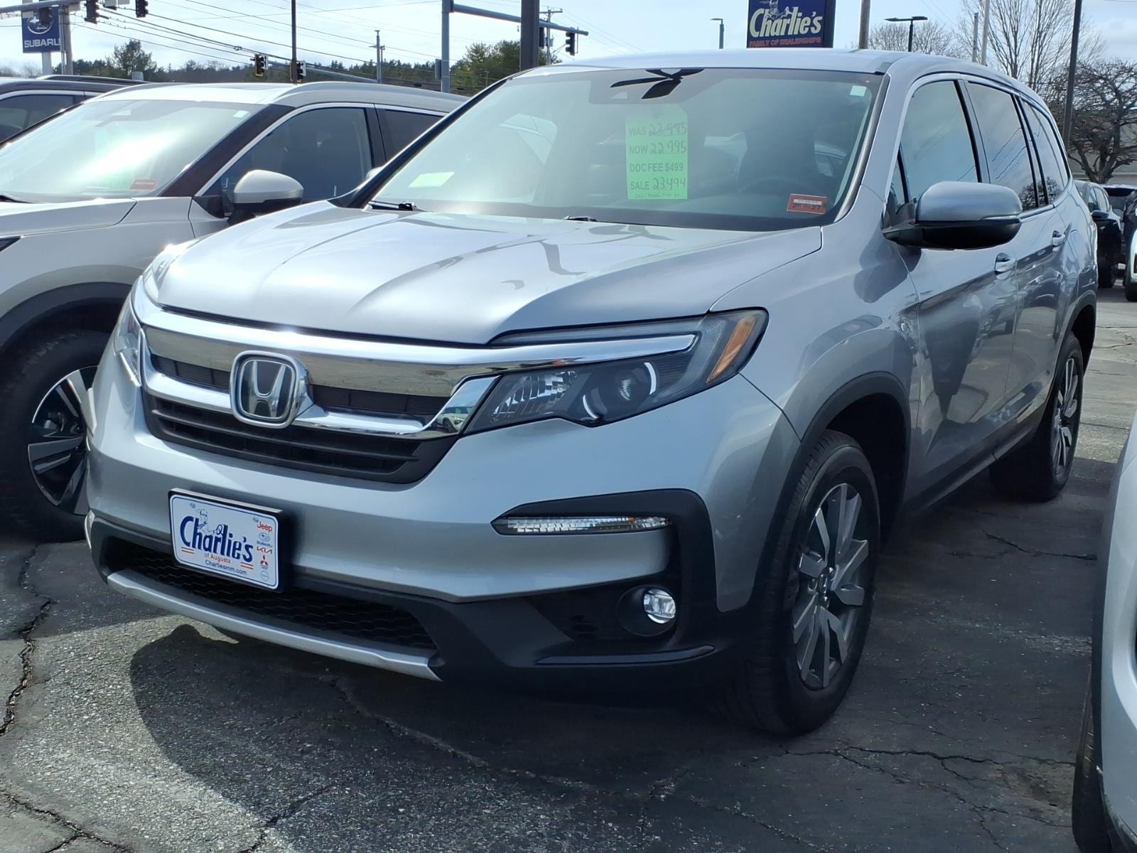 Lunar Silver 2021 Honda Pilot EX AWD SUV / Crossover All-Wheel Drive