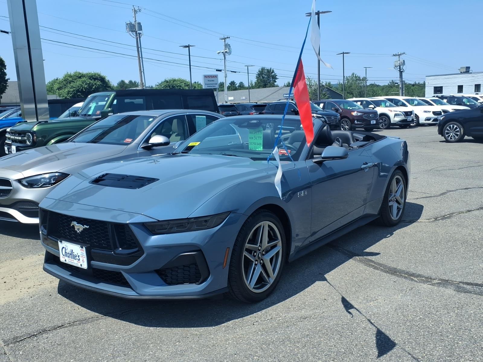 Blue 2025 Ford Mustang Convertible Rear-Wheel Drive