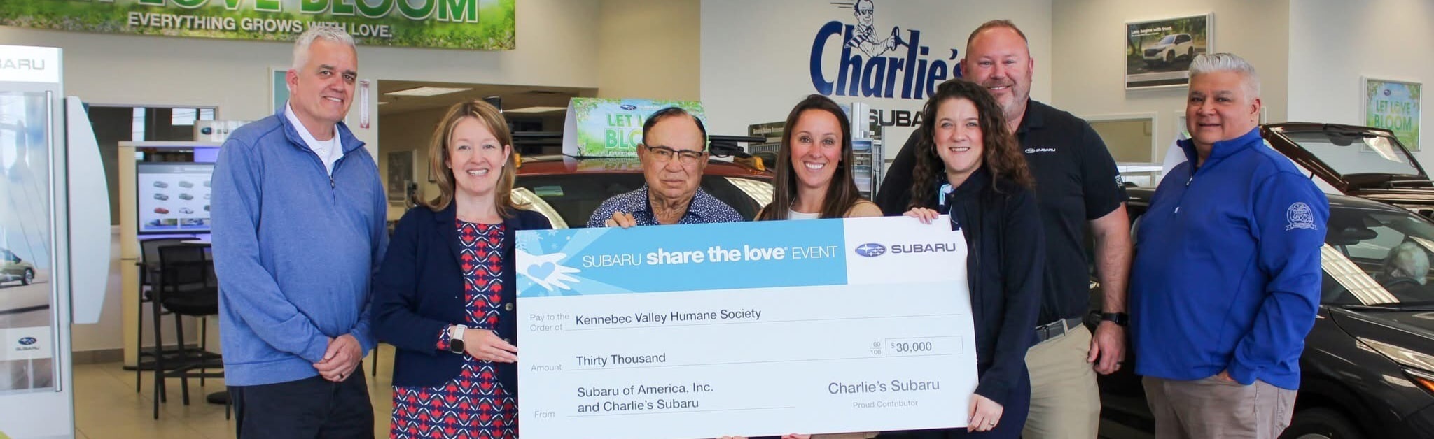 Charlie's Subaru Community Commitment