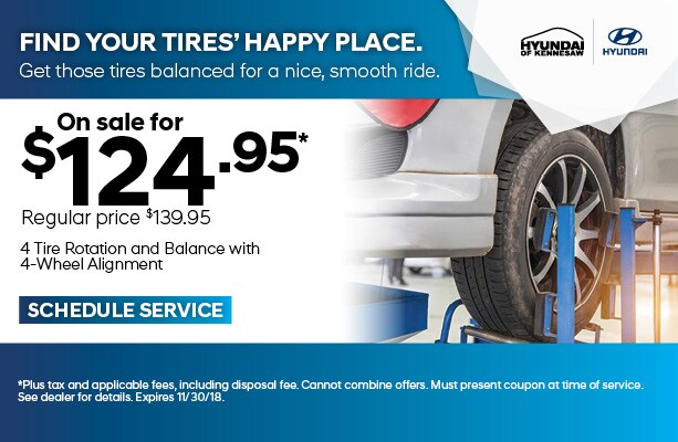 Tire Rotation And Balance Near Me >> Hyundai of Kennesaw Service Coupons | Auto Repair Tire Rotation And Balance Near Me >> Hyundai of Kennesaw Service Coupons | Auto Repair