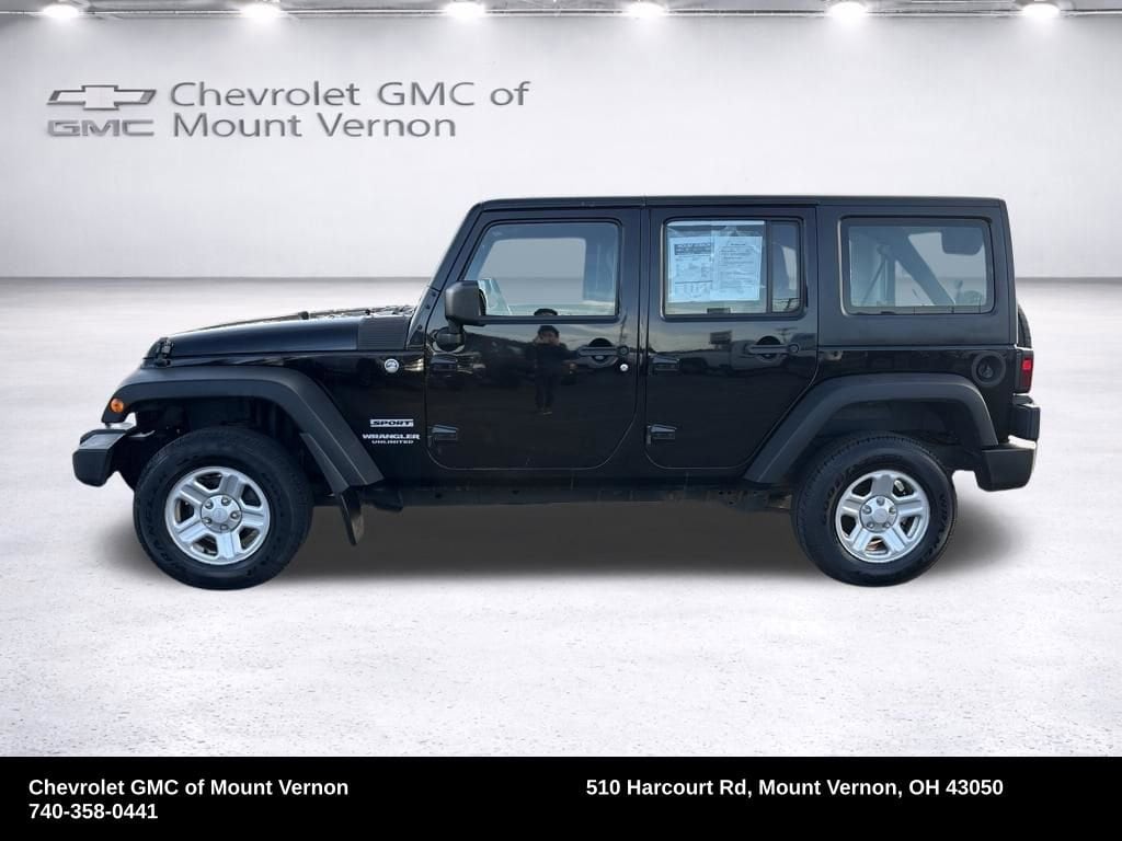 Used 2014 Jeep Wrangler Unlimited Sport with VIN 1C4BJWDG8EL232772 for sale in Mount Vernon, OH