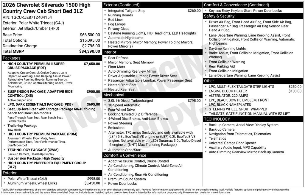 2026 Chevrolet Silverado 1500 High Country - Photo 11