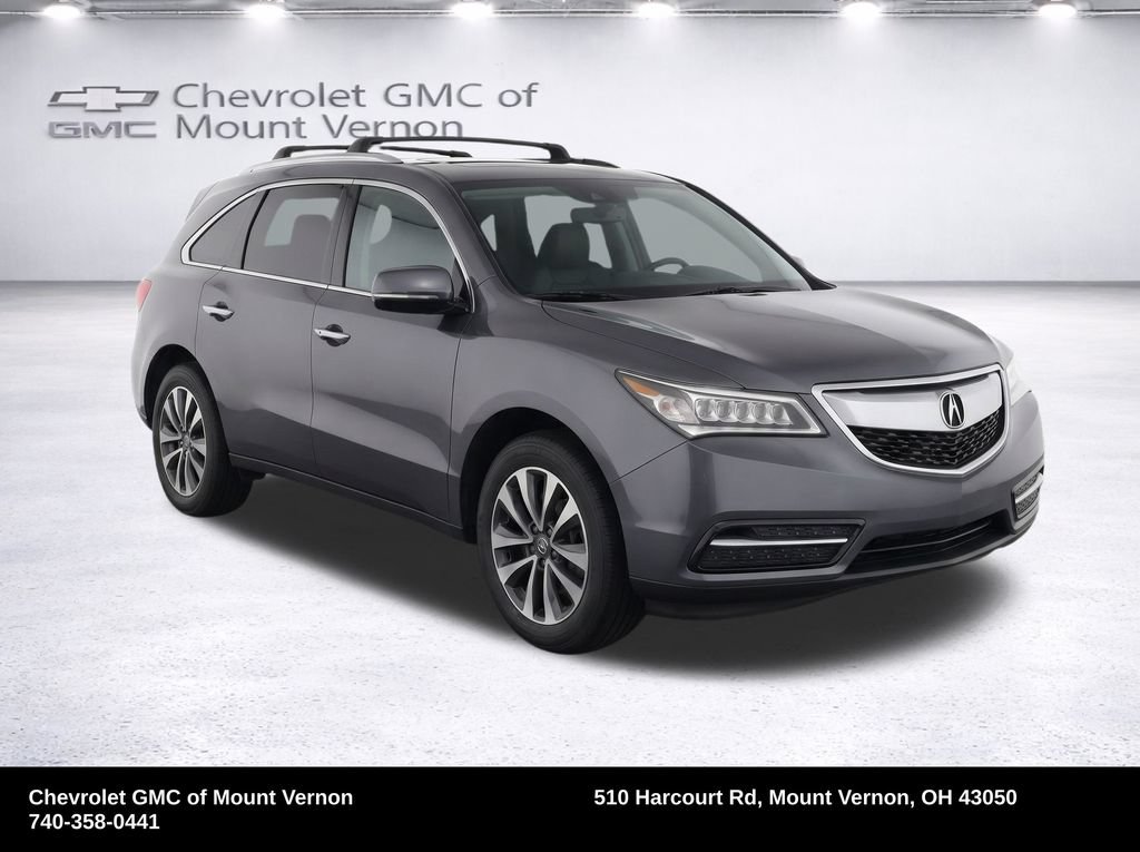 Used 2015 Acura MDX Technology & Entertainment Package with VIN 5FRYD4H6XFB011894 for sale in Mount Vernon, OH