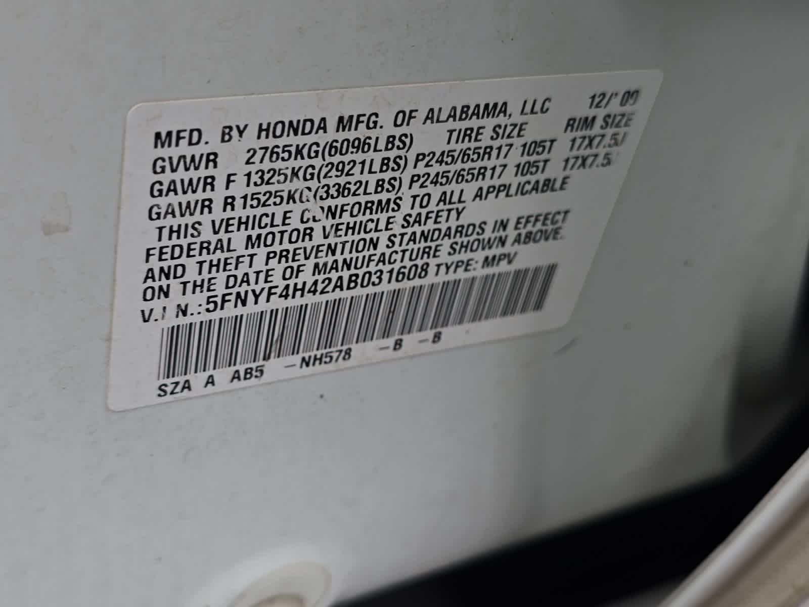 Thumbnail: 2010 Honda Pilot - 26