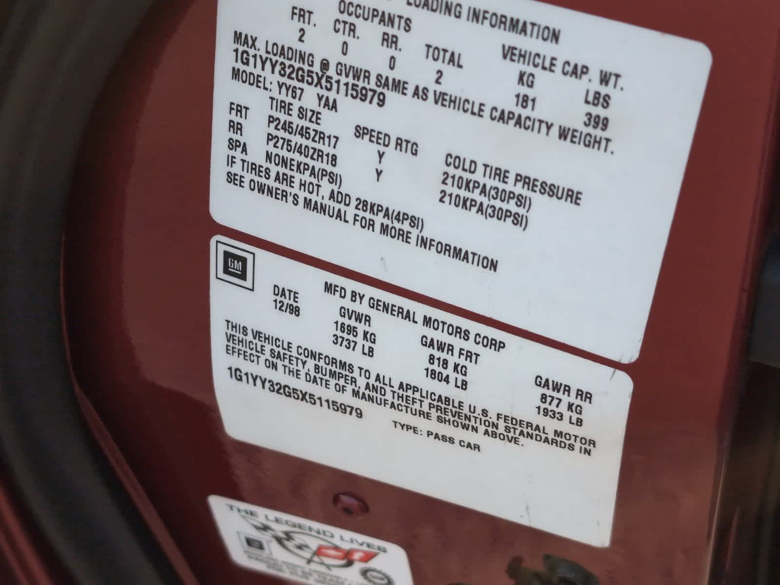 Thumbnail: 1999 Chevrolet Corvette - 25