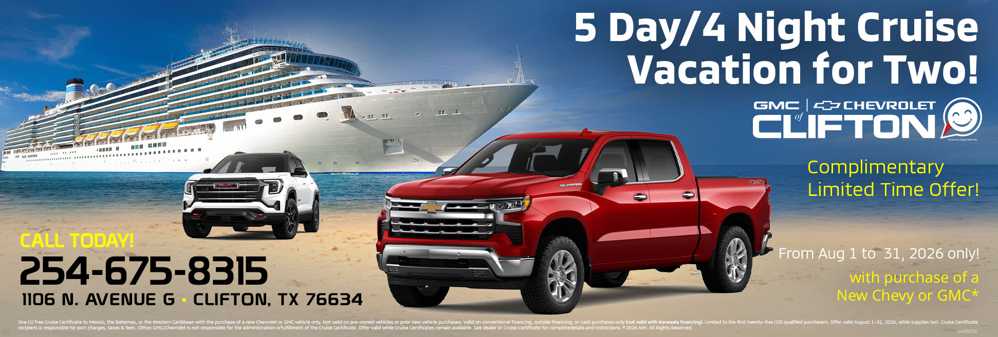 Call Chevrolet of Clifton