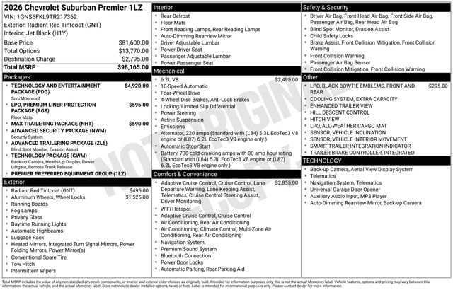 2026 Chevrolet Suburban Premier - Photo 39