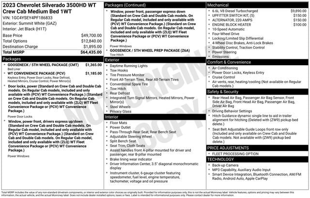 2023 Chevrolet Silverado 3500 HD Truck 