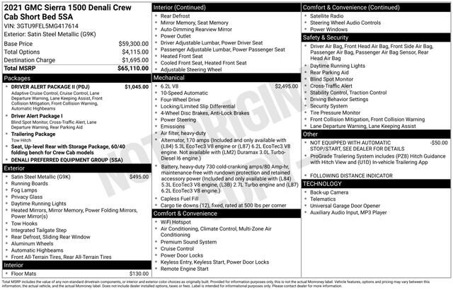 2021 GMC Sierra 1500 Denali Denali - Photo 34