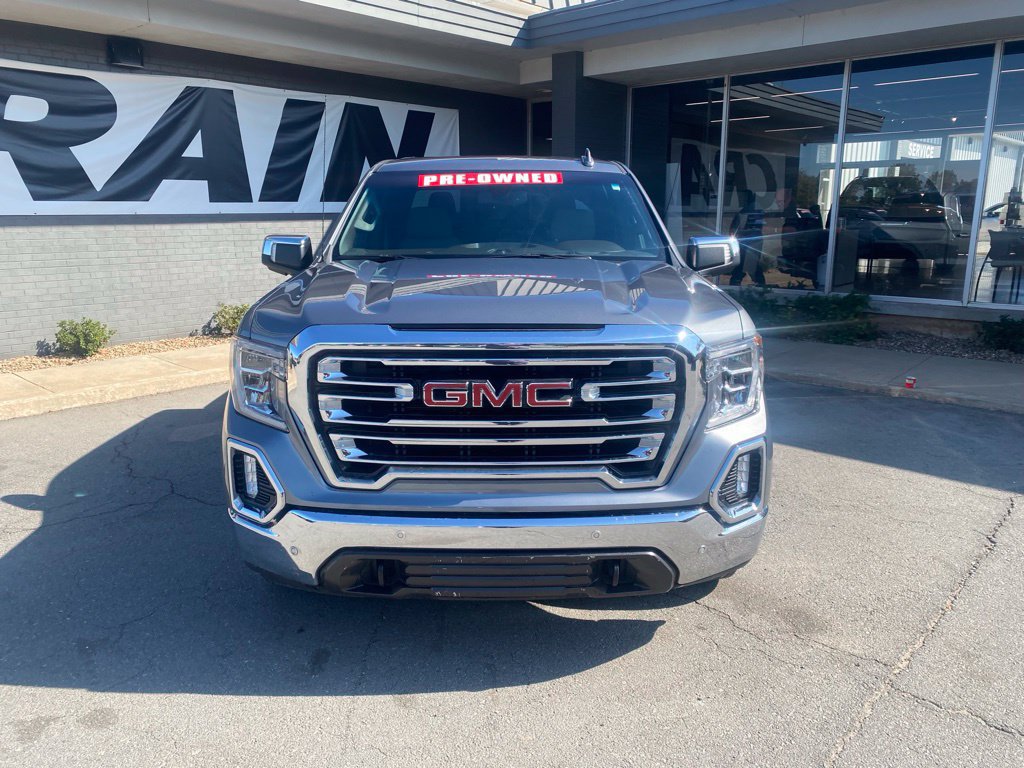 Used 2021 GMC Sierra 1500 SLT with VIN 3GTU9DEDXMG301807 for sale in Little Rock