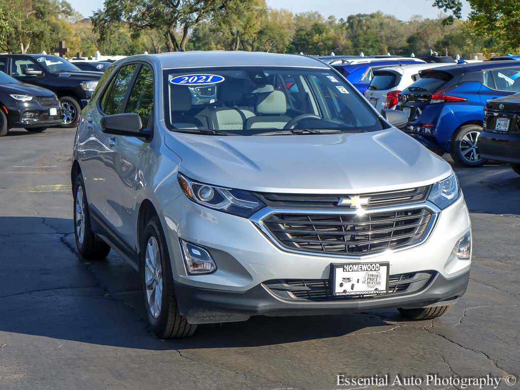 Used 2021 Chevrolet Equinox LS with VIN 3GNAXSEV8MS134163 for sale in Homewood, IL
