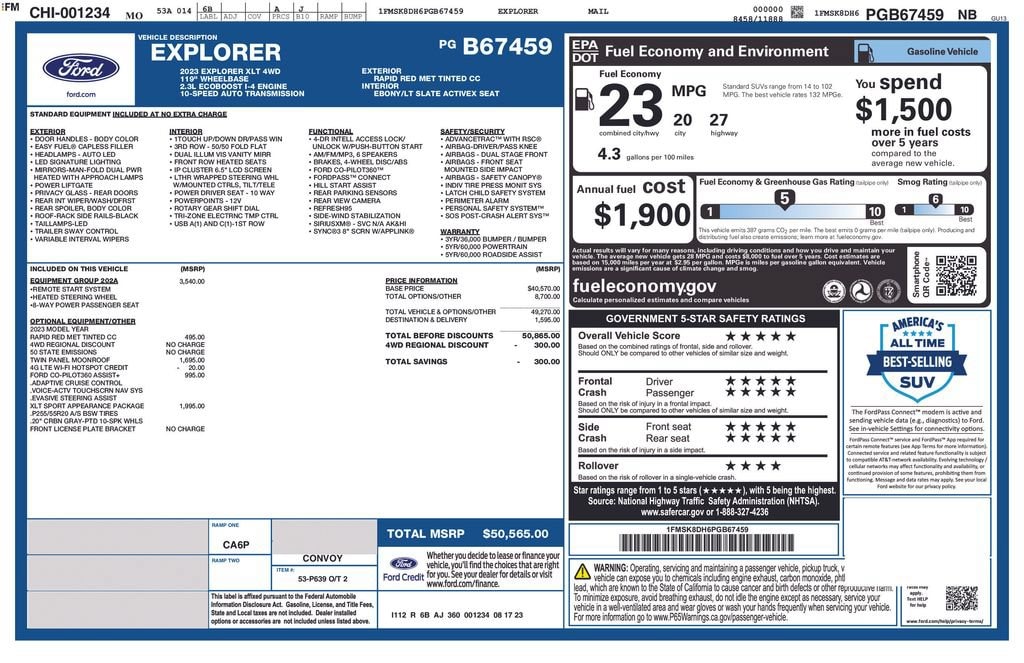 Used 2023 Ford Explorer XLT