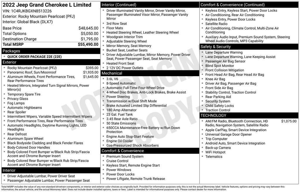 Used 2022 Jeep Grand Cherokee L Limited