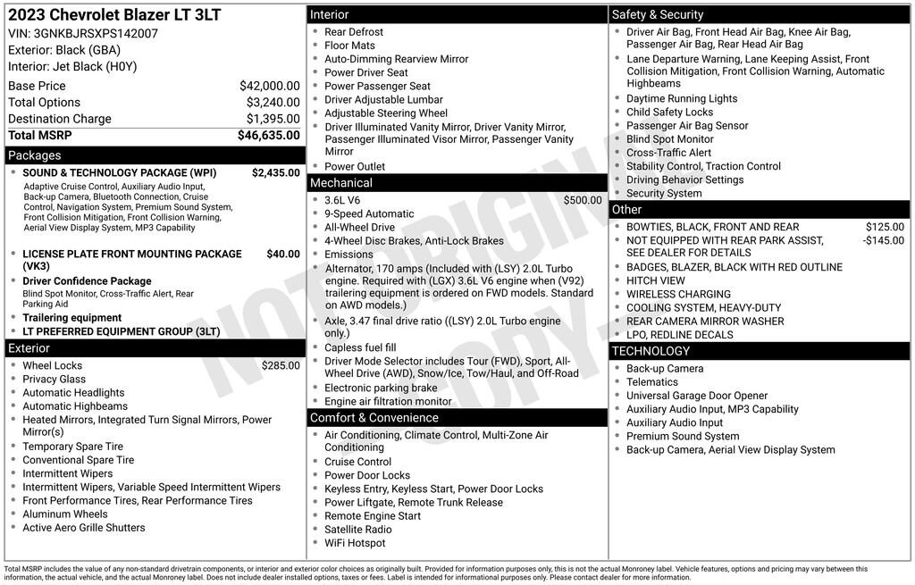 Used 2023 Chevrolet Blazer 3LT SUV