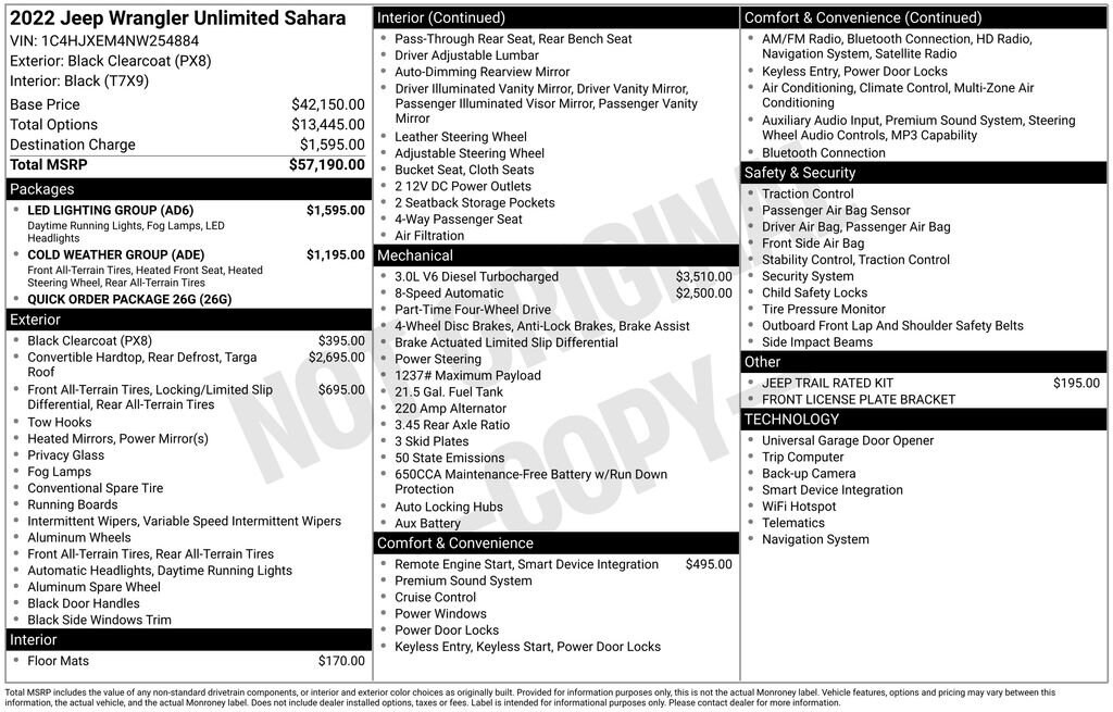 Used 2022 Jeep Wrangler Unlimited Sahara