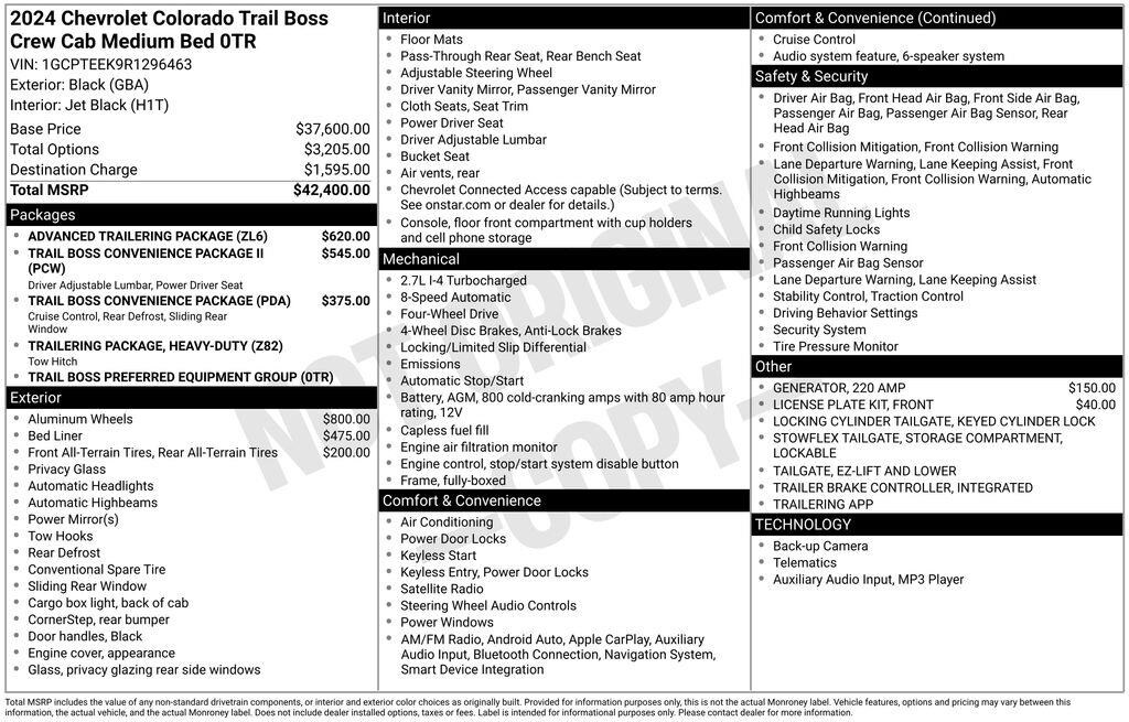 Used 2024 Chevrolet Colorado Trail Boss Truck