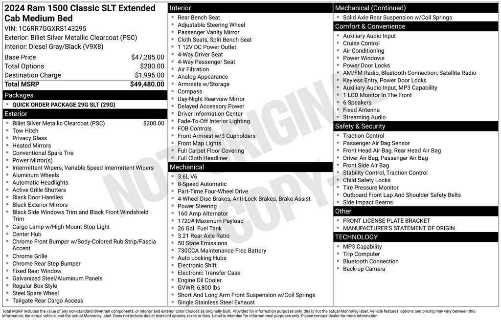 Used 2024 Ram 1500 Classic SLT