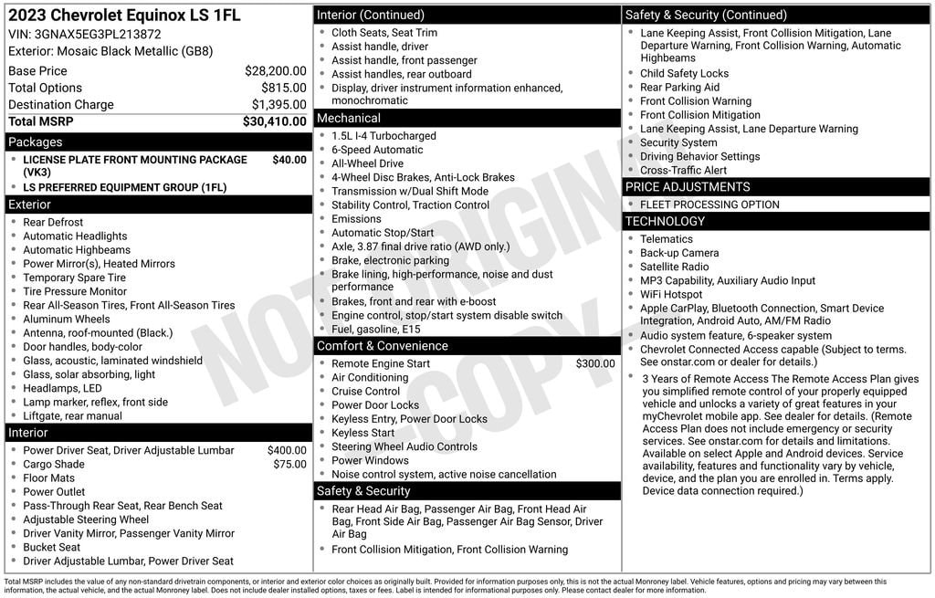 Used 2023 Chevrolet Equinox LS SUV
