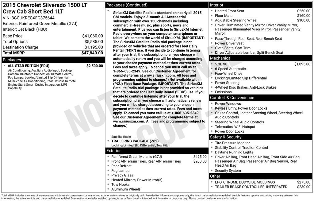 Used 2015 Chevrolet Silverado 1500 LT Truck