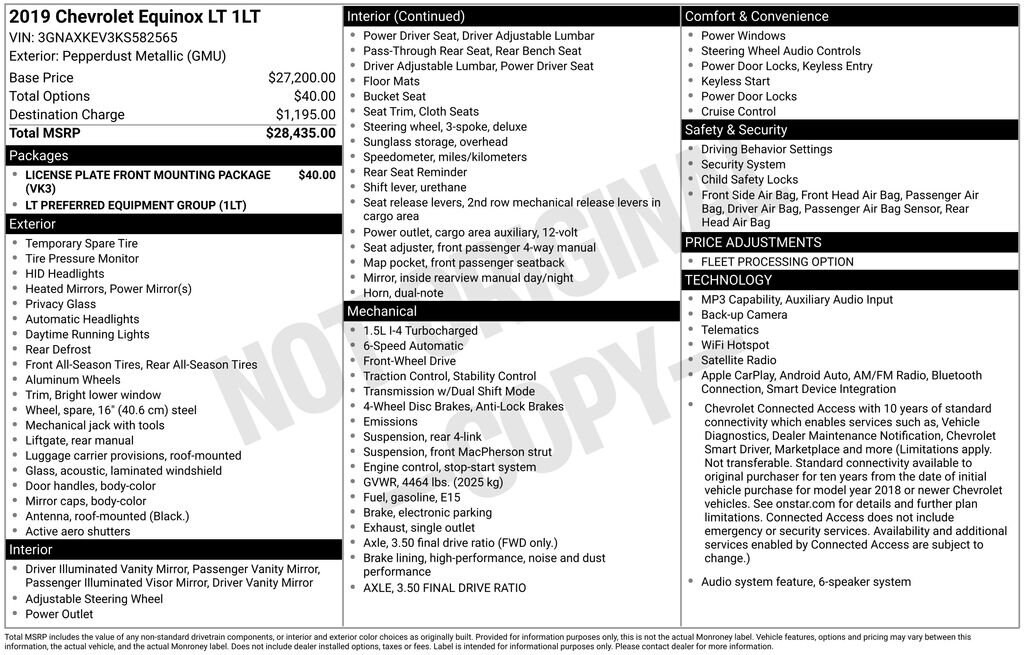 Used 2019 Chevrolet Equinox LT SUV