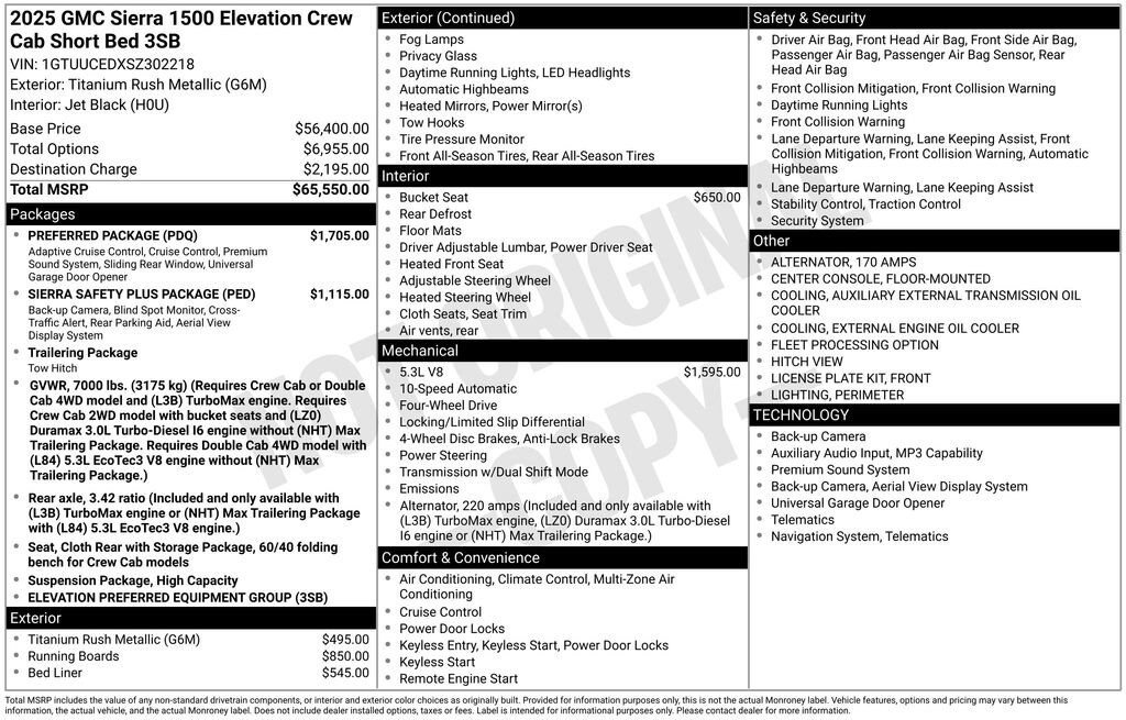 Used 2025 GMC Sierra 1500 Elevation Truck