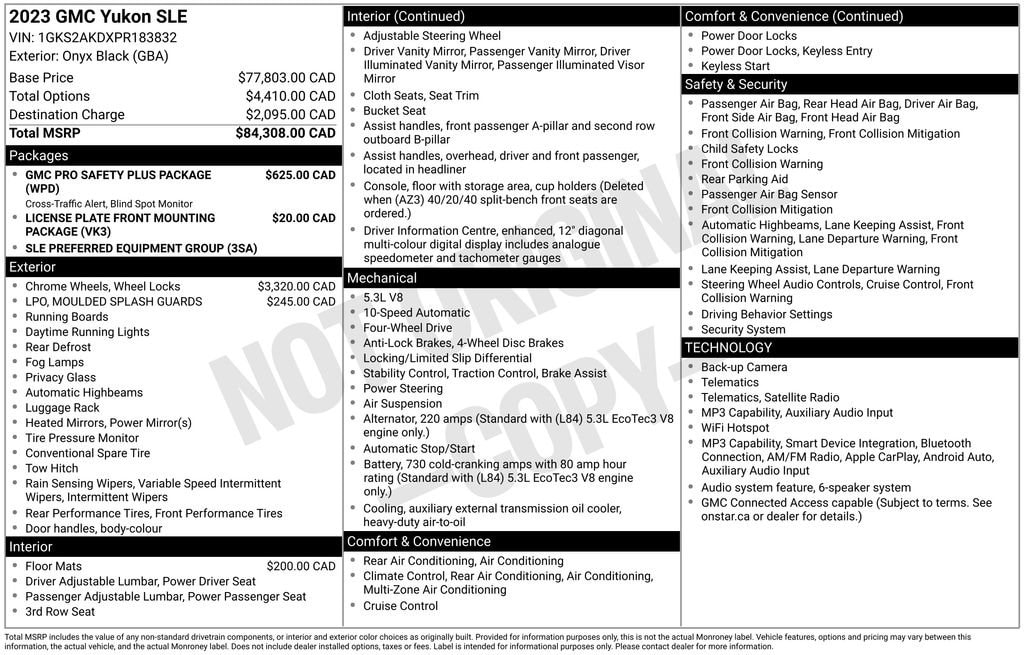 Used 2023 GMC Yukon SLE SUV