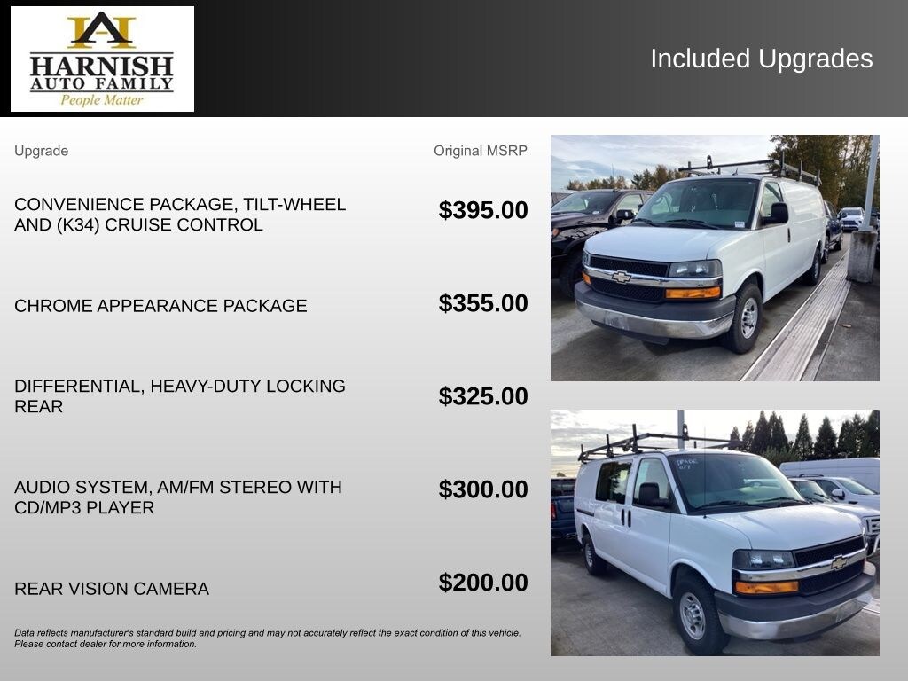 Used 2015 Chevrolet Express 2500 Work Van Van Cargo Van