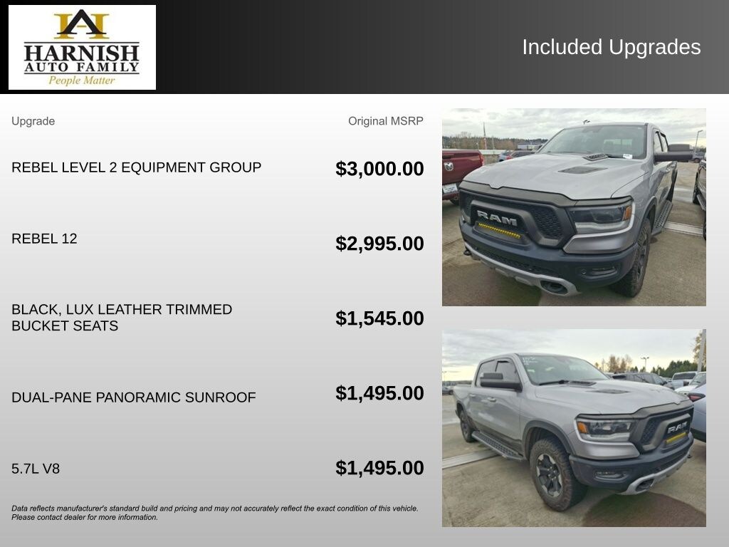 Used 2020 Ram 1500 Rebel Truck Crew Cab