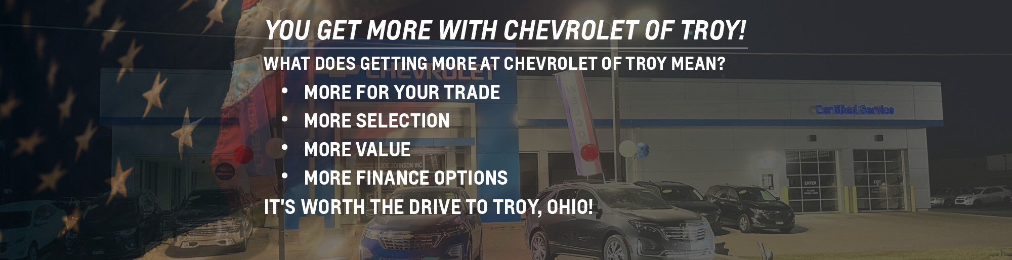 New and Used Chevrolet Dealer Troy OH Serving Dayton, OH & surrounding areas