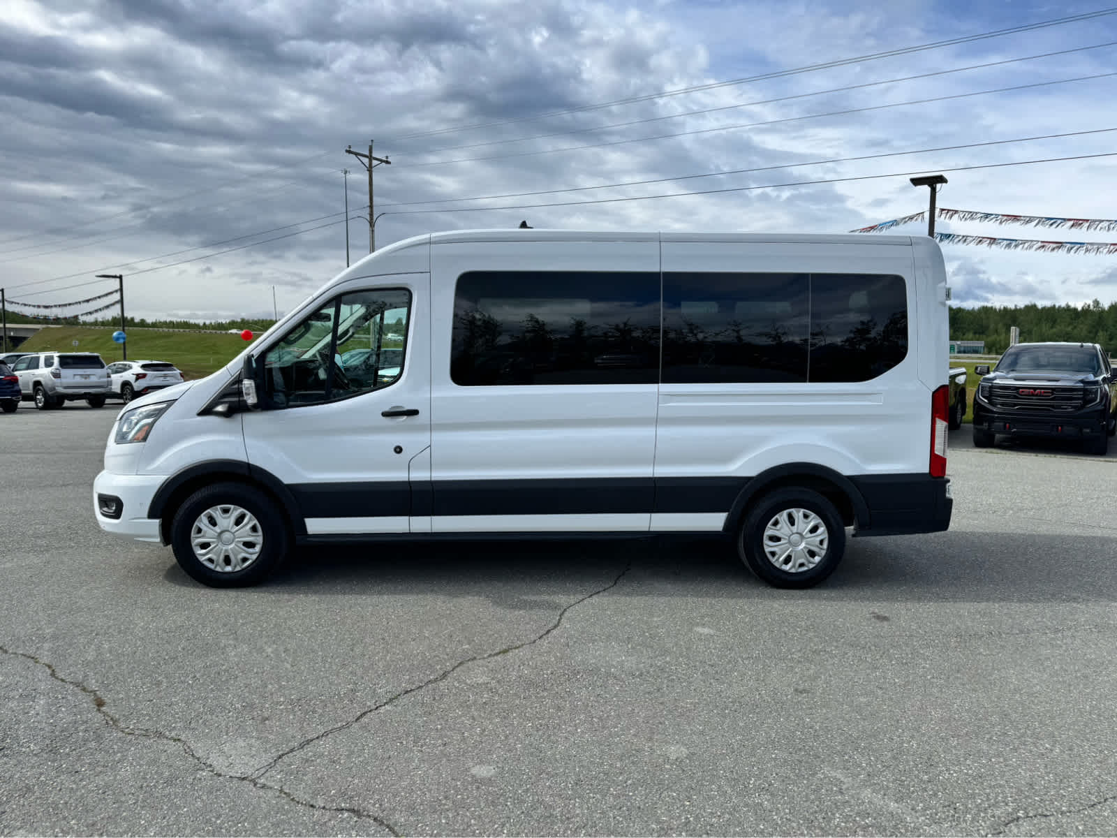 Used 2023 Ford Transit Passenger Van XL with VIN 1FDAX2C87PKA26585 for sale in Wasilla, AK