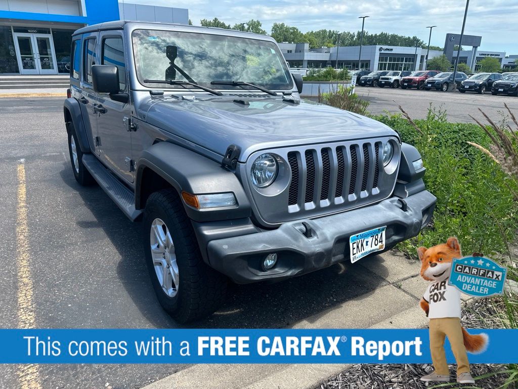 Used 2019 Jeep Wrangler Unlimited Sport S with VIN 1C4HJXDNXKW623429 for sale in Oakbrook Terrace, IL