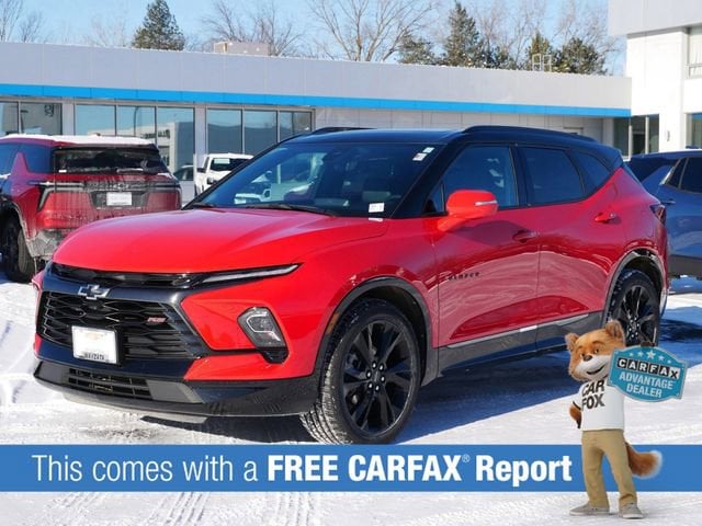 Used 2023 Chevrolet Blazer RS with VIN 3GNKBKRSXPS124452 for sale in Wayzata, Minnesota