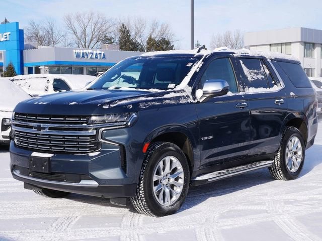 Used 2021 Chevrolet Tahoe Premier with VIN 1GNSKSKD4MR189257 for sale in Wayzata, Minnesota