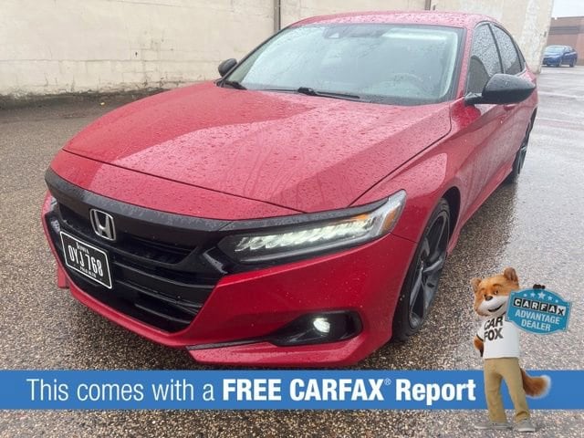 Used 2021 Honda Accord Sport SE with VIN 1HGCV1F42MA035851 for sale in Wayzata, Minnesota