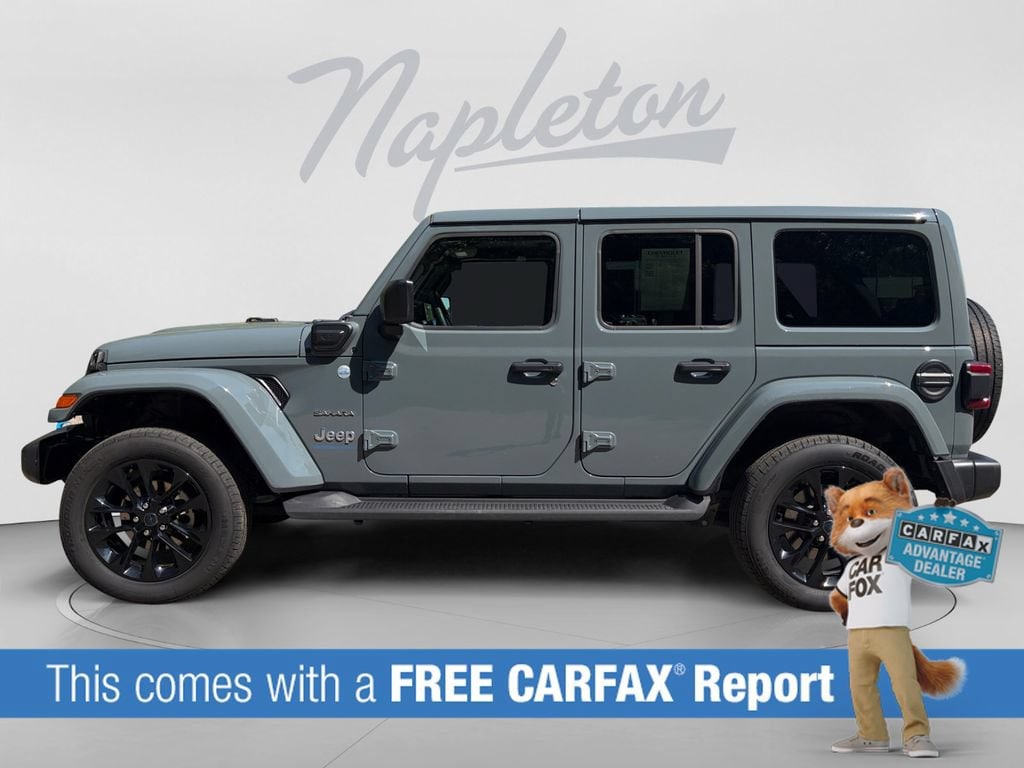 Used 2024 Jeep Wrangler 4xe Sahara 4XE with VIN 1C4RJXP68RW176683 for sale in Wayzata, Minnesota