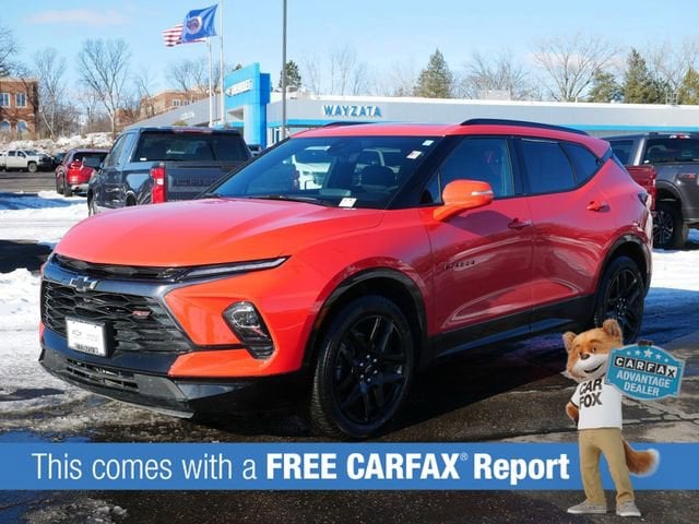 Used 2025 Chevrolet Blazer RS with VIN 3GNKBKRS0SS125621 for sale in Wayzata, Minnesota