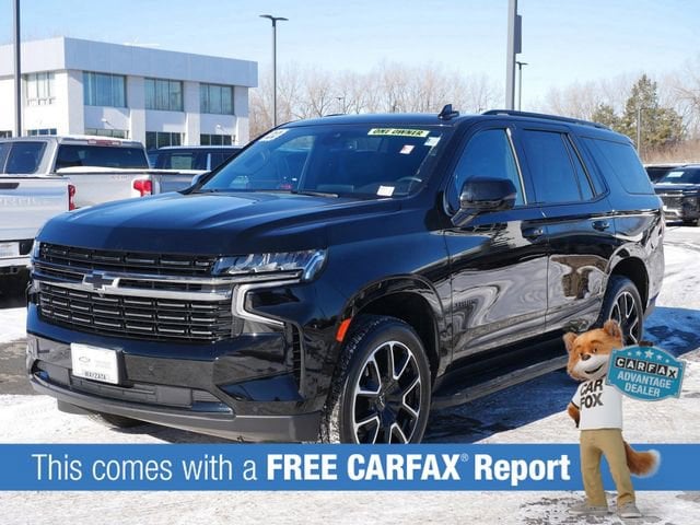 Used 2022 Chevrolet Tahoe RST with VIN 1GNSKRKD9NR163991 for sale in Wayzata, Minnesota