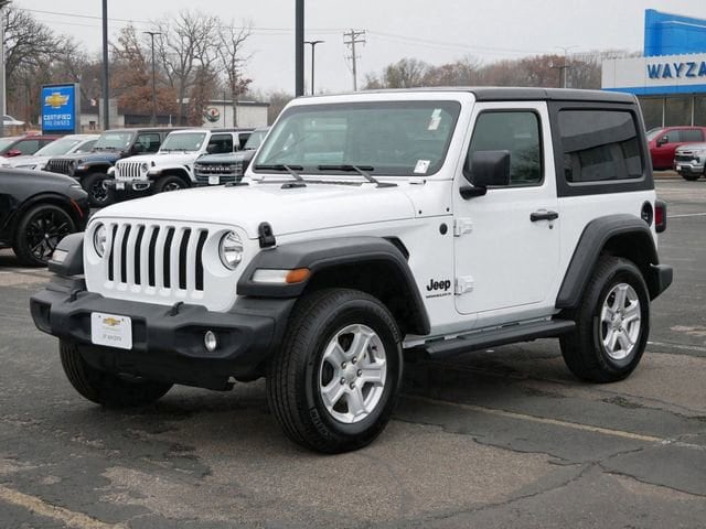 Used 2023 Jeep Wrangler 2-Door Sport S with VIN 1C4GJXAN2PW541931 for sale in Wayzata, Minnesota