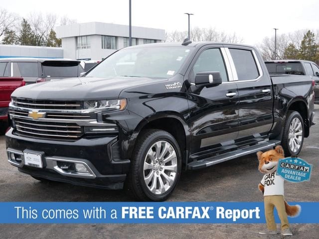 Used 2021 Chevrolet Silverado 1500 High Country with VIN 1GCUYHELXMZ452048 for sale in Wayzata, Minnesota