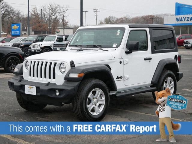 Used 2023 Jeep Wrangler 2-Door Sport S with VIN 1C4GJXAN2PW541931 for sale in Wayzata, Minnesota