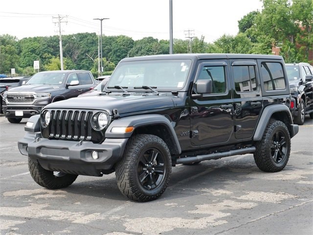 Used 2022 Jeep Wrangler Unlimited Altitude with VIN 1C4HJXDG3NW163505 for sale in Wayzata, Minnesota