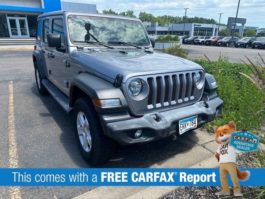 Used 2019 Jeep Wrangler Unlimited Sport S with VIN 1C4HJXDNXKW623429 for sale in Wayzata, Minnesota