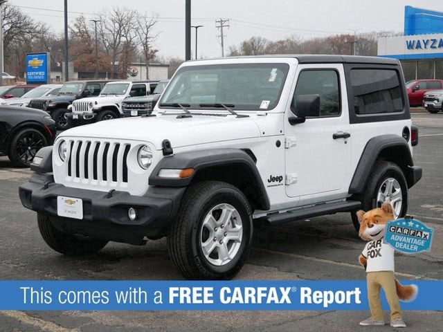 Used 2023 Jeep Wrangler 2-Door Sport S with VIN 1C4GJXAN2PW541931 for sale in Wayzata, Minnesota