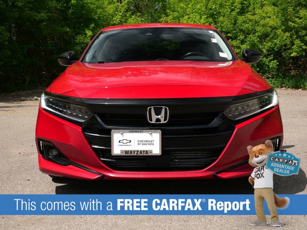 Used 2021 Honda Accord Sport SE with VIN 1HGCV1F42MA035851 for sale in Wayzata, Minnesota