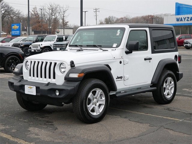 Used 2023 Jeep Wrangler 2-Door Sport S with VIN 1C4GJXAN2PW541931 for sale in Wayzata, Minnesota