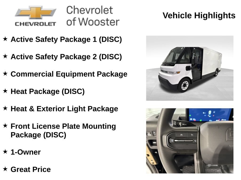 Used 2024 Chevrolet BrightDrop Zevo 600 with VIN 2G5ZJ3TY2R9101896 for sale in Wooster, OH