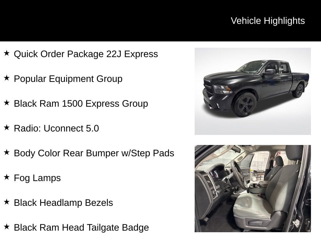 Used 2016 RAM Ram 1500 Pickup Express with VIN 1C6RR7FG6GS417333 for sale in Wooster, OH