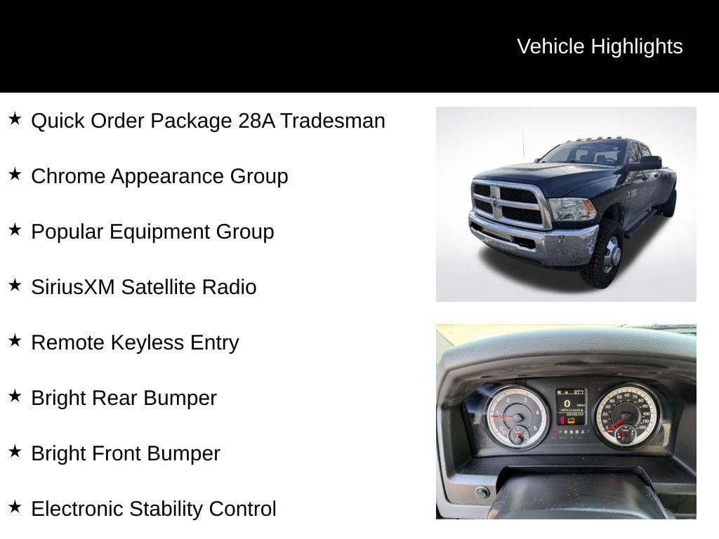 Used 2018 Ram 3500 Tradesman