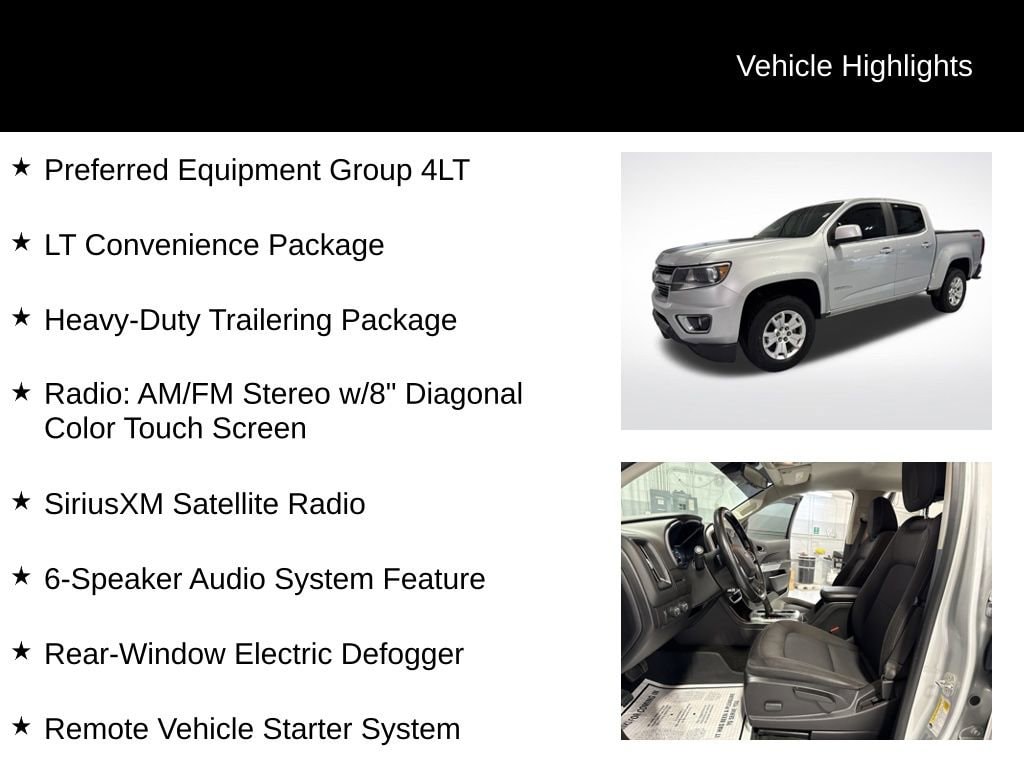 Used 2017 Chevrolet Colorado 4WD LT Truck