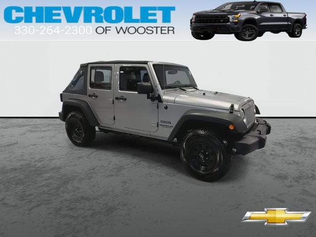 Used 2017 Jeep Wrangler Unlimited Sport with VIN 1C4BJWDG0HL673249 for sale in Wooster, OH